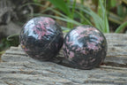 Polished Rhodonite Sphere-Balls x 3 From Ambindavato, Madagascar - Toprock Gemstones and Minerals 