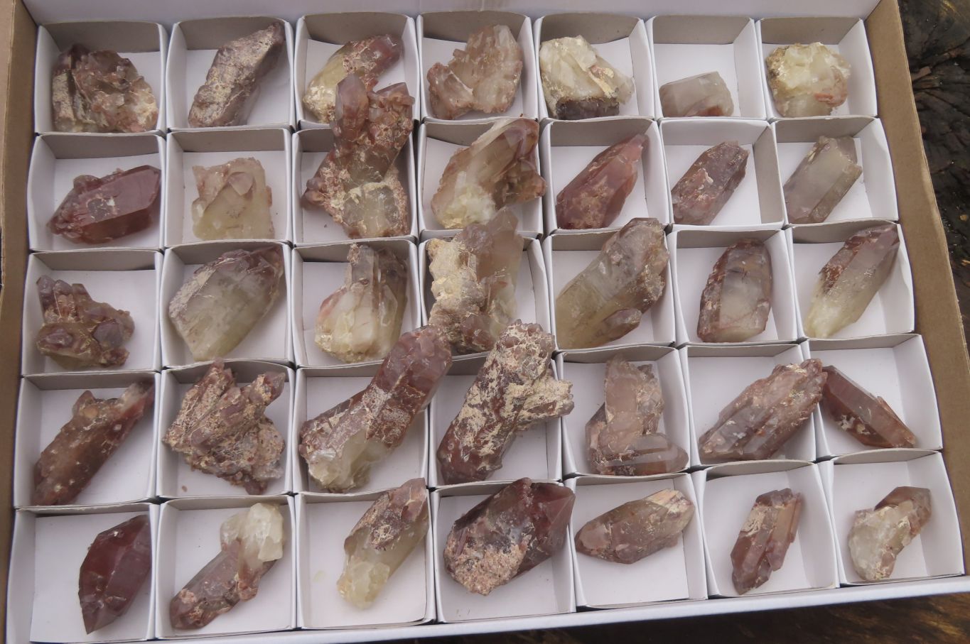 Natural Red Hematoid Quartz Specimens x 35 From Karoi, Zimbabwe - Toprock Gemstones and Minerals 