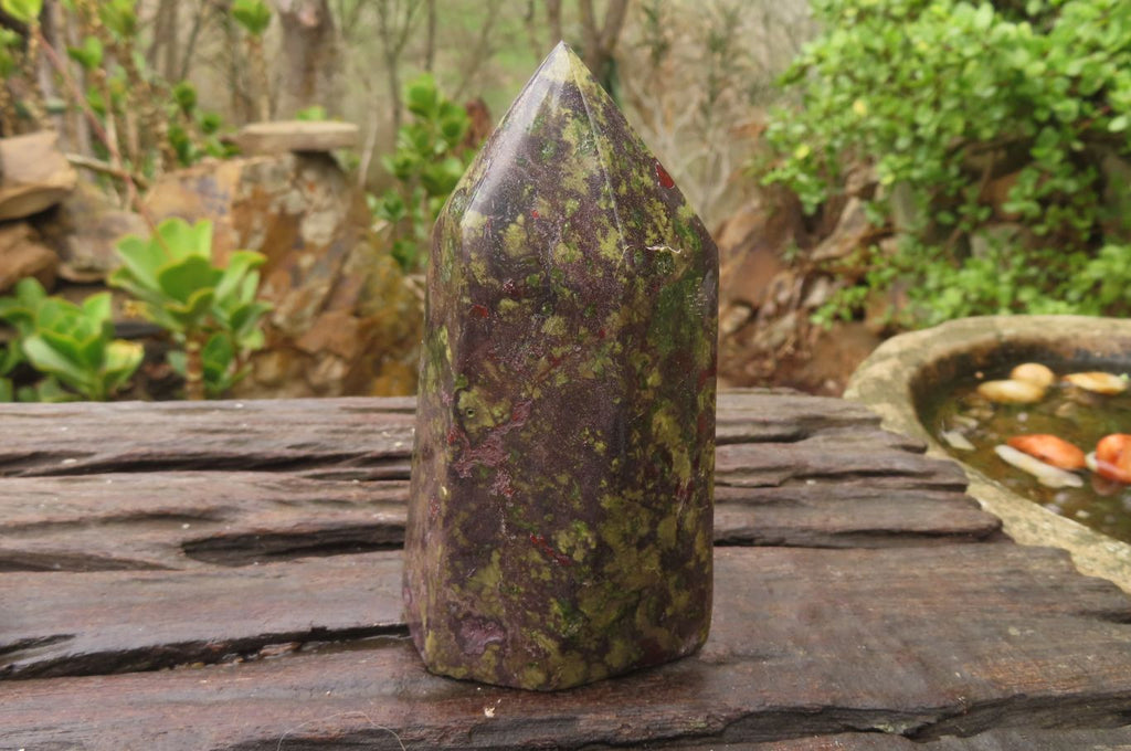 Polished Dragons Blood Stone Points x 2 From Tshipise, South Africa - Toprock Gemstones and Minerals 