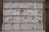 Polished Clear Rock Crystal Quartz Gemstone Eggs x 30 From Madagascar - Toprock Gemstones and Minerals 