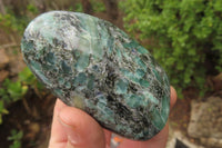 Polished Rare Emerald Mica In Matrix Standing Free Forms x 3 From Mutoko, Zimbabwe - Toprock Gemstones and Minerals 
