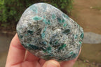 Polished Rare Emerald Mica In Matrix Standing Free Forms x 3 From Mutoko, Zimbabwe - Toprock Gemstones and Minerals 