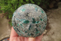Polished Rare Emerald Mica In Matrix Standing Free Forms x 3 From Mutoko, Zimbabwe - Toprock Gemstones and Minerals 