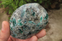 Polished Rare Emerald Mica In Matrix Standing Free Forms x 3 From Mutoko, Zimbabwe - Toprock Gemstones and Minerals 