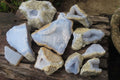 Natural Blue Lace Agate Geode Specimens x 10 From Nsanje, Malawi - Toprock Gemstones and Minerals 