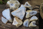 Natural Blue Lace Agate Geode Specimens x 10 From Nsanje, Malawi - Toprock Gemstones and Minerals 