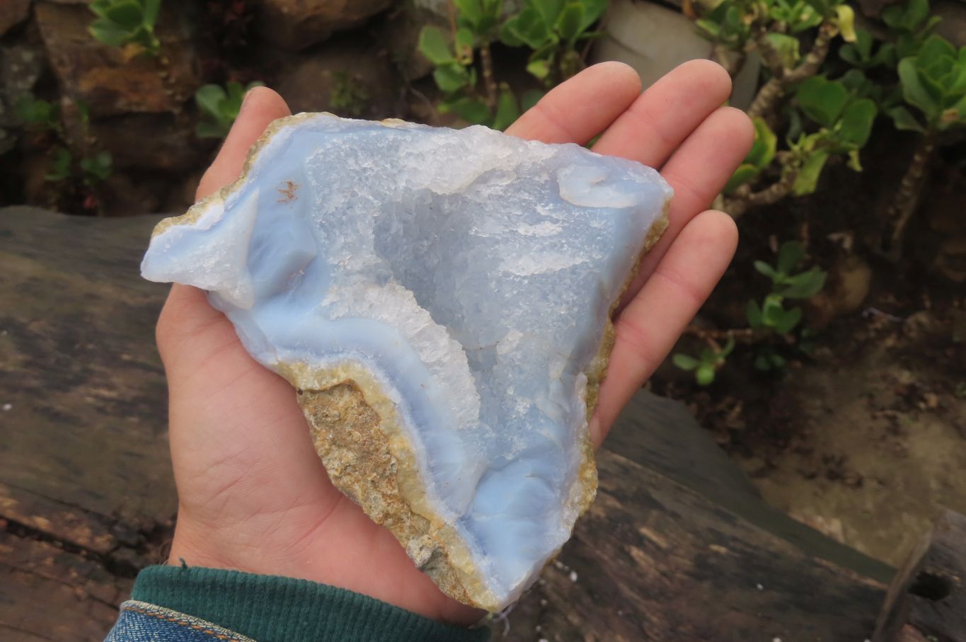 Natural Blue Lace Agate Geode Specimens x 10 From Nsanje, Malawi - Toprock Gemstones and Minerals 