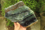 Polished Watermelon Fluorite Slices x 2 From Uis, Namibia - Toprock Gemstones and Minerals 