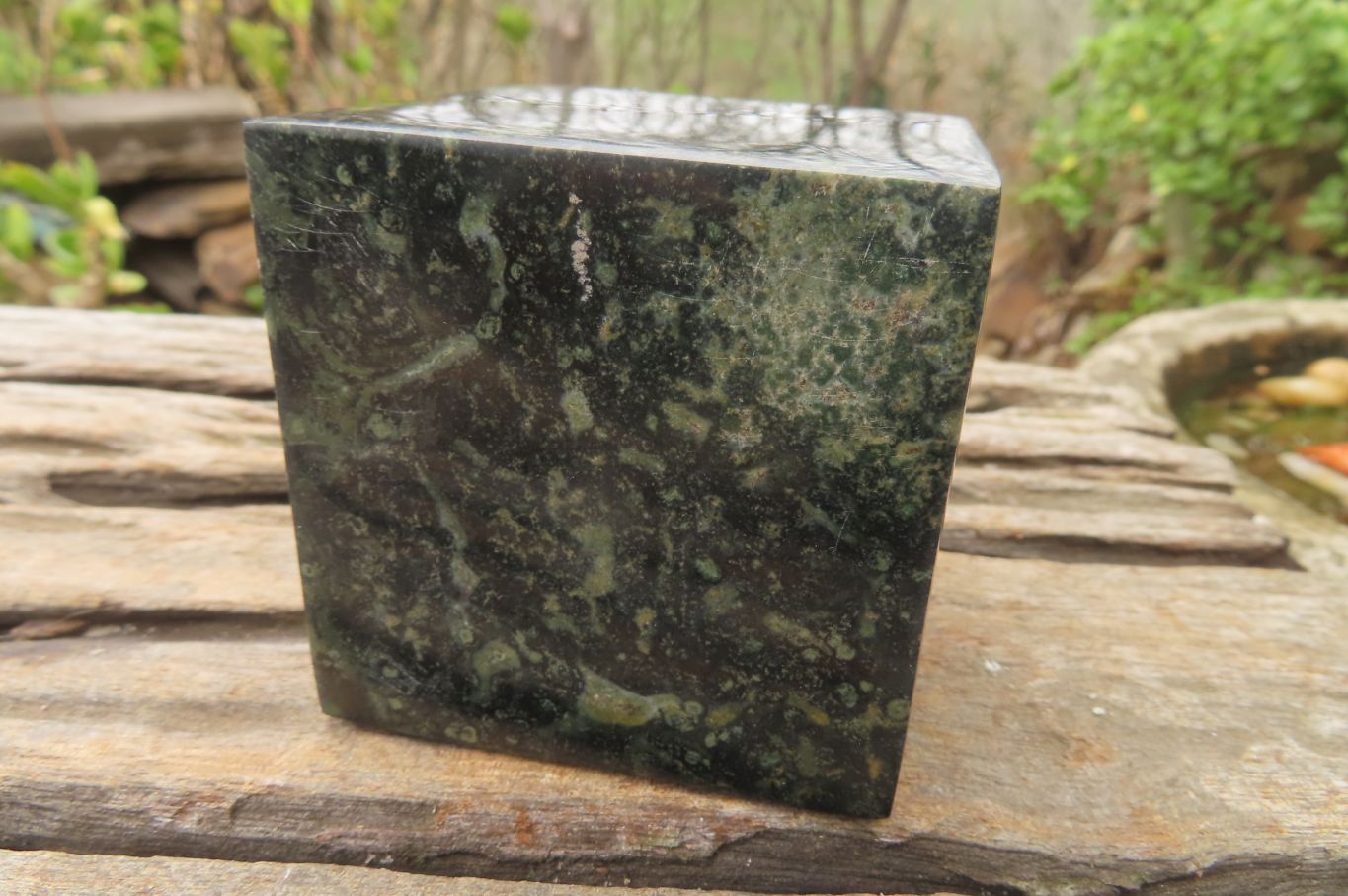 Polished Stromatolite Jasper Cubes x 4 From Madagascar - Toprock Gemstones and Minerals 