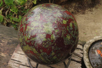 Polished Dragons Blood Stone Sphere x 1 From Tshipise, South Africa - Toprock Gemstones and Minerals 
