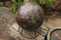 Polished Dragons Blood Stone Sphere x 1 From Tshipise, South Africa - Toprock Gemstones and Minerals 