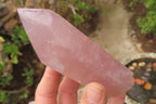 Polished Double Terminated Rose Quartz Points x 3 From Madagascar - Toprock Gemstones and Minerals 