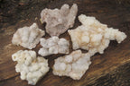 Natural Drusy Quartz Coated Calcite Pseudomorph Specimens x 6 From Alberts Mountain, Lesotho - Toprock Gemstones and Minerals 
