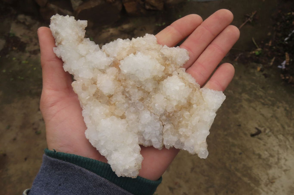 Natural Drusy Quartz Coated Calcite Pseudomorph Specimens x 6 From Alberts Mountain, Lesotho - Toprock Gemstones and Minerals 