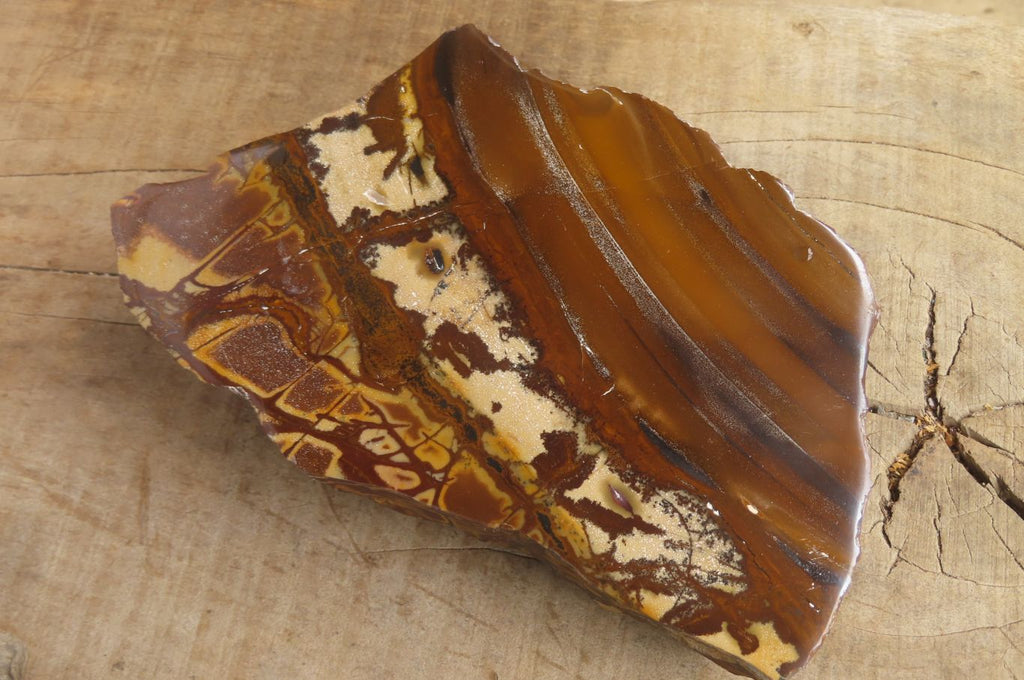 Polished On One Side Nguni Jasper Specimen x 1 From Prieska, South Africa - Toprock Gemstones and Minerals 