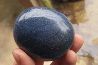 Polished Blue Lazulite Palm Stones x 12 From Madagascar - Toprock Gemstones and Minerals 