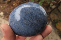 Polished Blue Lazulite Palm Stones x 12 From Madagascar - Toprock Gemstones and Minerals 