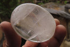Polished Clear Rock Crystal Palm Stones x 24 From Madagascar - Toprock Gemstones and Minerals 