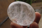 Polished Clear Rock Crystal Palm Stones x 24 From Madagascar - Toprock Gemstones and Minerals 