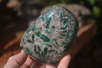 Polished Rare Emerald Mica In Matrix Free Forms x 2 From Mutoko, Zimbabwe - Toprock Gemstones and Minerals 