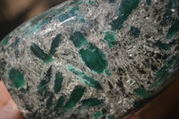 Polished Rare Emerald Mica In Matrix Free Forms x 2 From Mutoko, Zimbabwe - Toprock Gemstones and Minerals 
