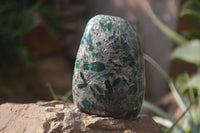 Polished Rare Emerald Mica In Matrix Free Forms x 2 From Mutoko, Zimbabwe - Toprock Gemstones and Minerals 