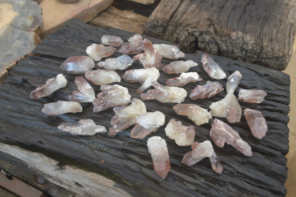 Natural Red Hematoid Quartz Single Small Clusters x 63 From Karoi, Zimbabwe - Toprock Gemstones and Minerals 