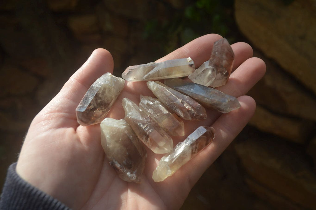 Natural Red Hematoid Quartz Single Small Clusters x 63 From Karoi, Zimbabwe - Toprock Gemstones and Minerals 