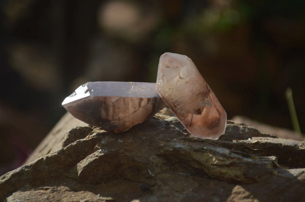 Natural Red Hematoid Quartz Single Small Clusters x 63 From Karoi, Zimbabwe - Toprock Gemstones and Minerals 