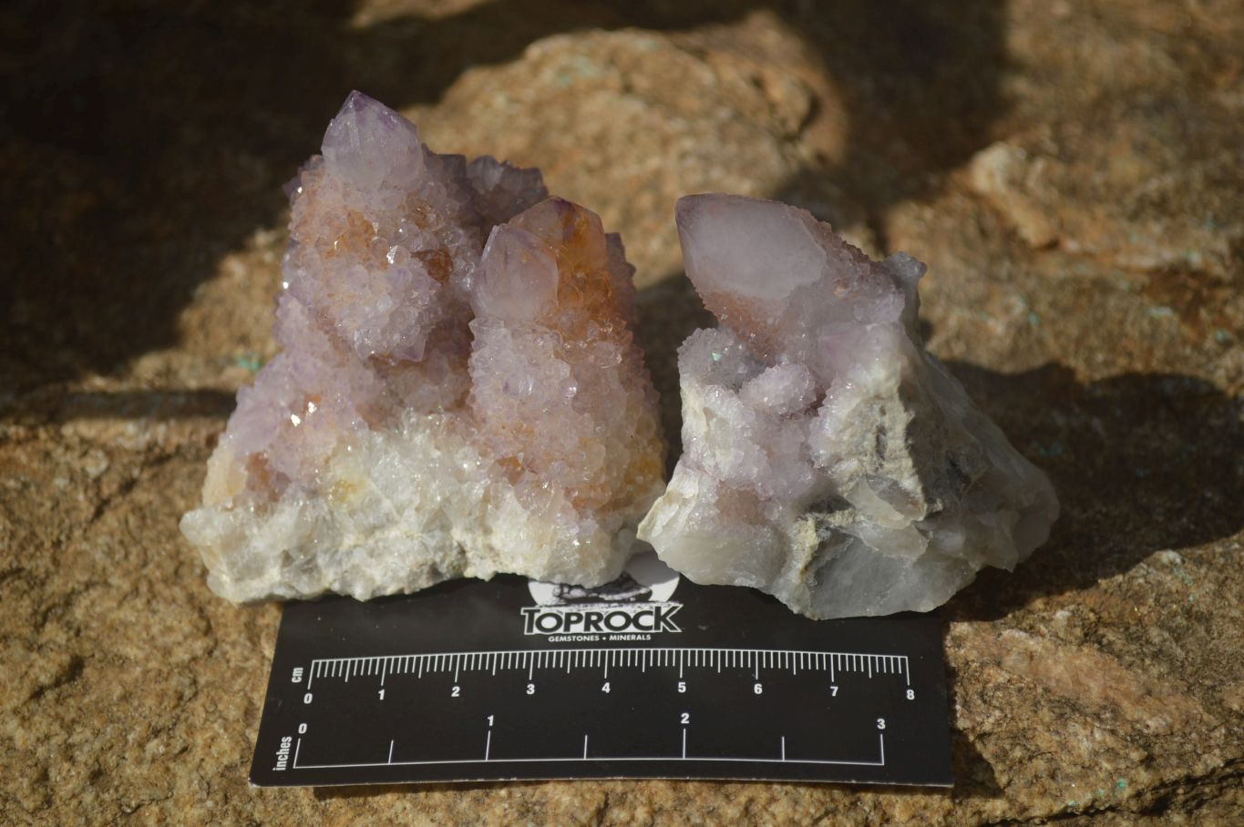 Natural Amethyst and Ametrine Spirit Quartz Clusters x 12 From Boekenhouthoek, South Africa - Toprock Gemstones and Minerals 