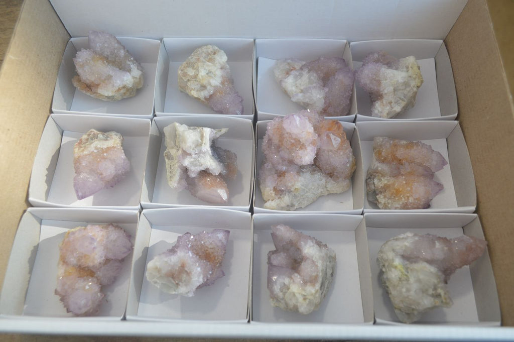 Natural Amethyst and Ametrine Spirit Quartz Clusters x 12 From Boekenhouthoek, South Africa - Toprock Gemstones and Minerals 