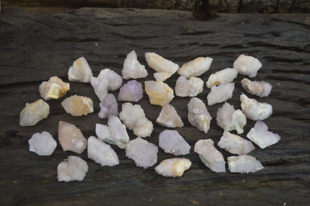 Natural White and Amethyst Spirit Quartz Single Crystals x 70 From Boekenhouthoek, South Africa - Toprock Gemstones and Minerals 