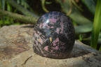 Polished Rhodonite Standing Free Forms x 3 From Madagascar - Toprock Gemstones and Minerals 