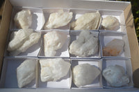 Natural Cascading Candle Quartz Clusters x 12 From Antsirabe, Madagascar - Toprock Gemstones and Minerals 