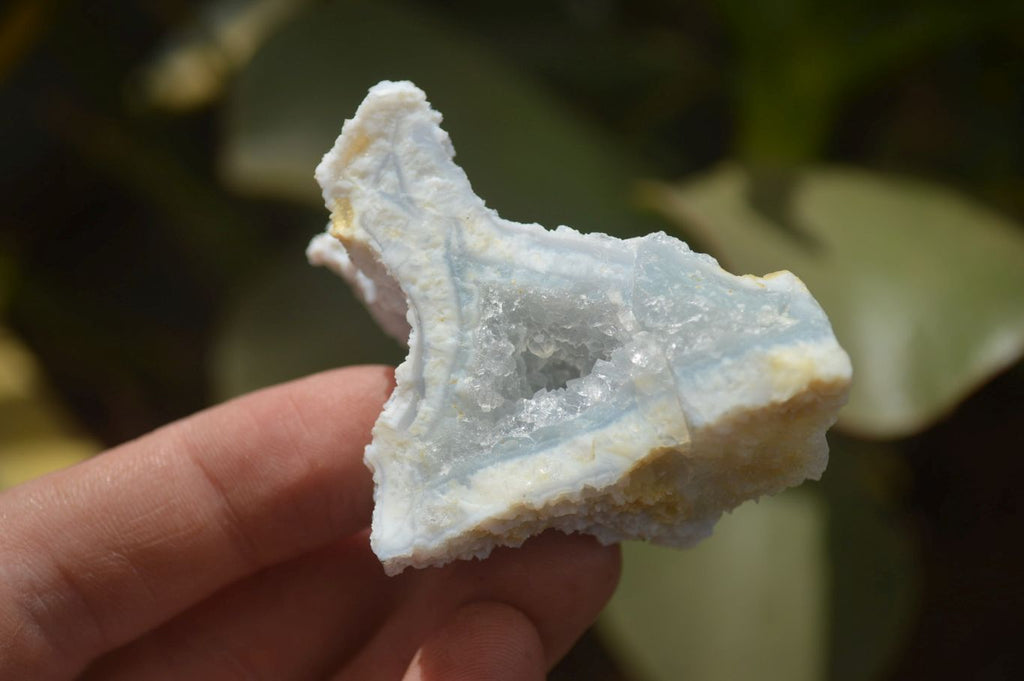 Natural Etched Blue Chalcedony Specimens x 24 From Nsanje, Malawi - Toprock Gemstones and Minerals 