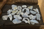Natural Etched Blue Chalcedony Specimens x 24 From Nsanje, Malawi - Toprock Gemstones and Minerals 