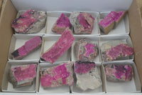 Natural Salrose Cobaltion Dolomite Specimens x 12 From Kakanda, Congo - Toprock Gemstones and Minerals 