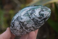 Polished Rare Emerald Mica In Matrix Standing Free Forms x 3 From Mutoko, Zimbabwe - Toprock Gemstones and Minerals 