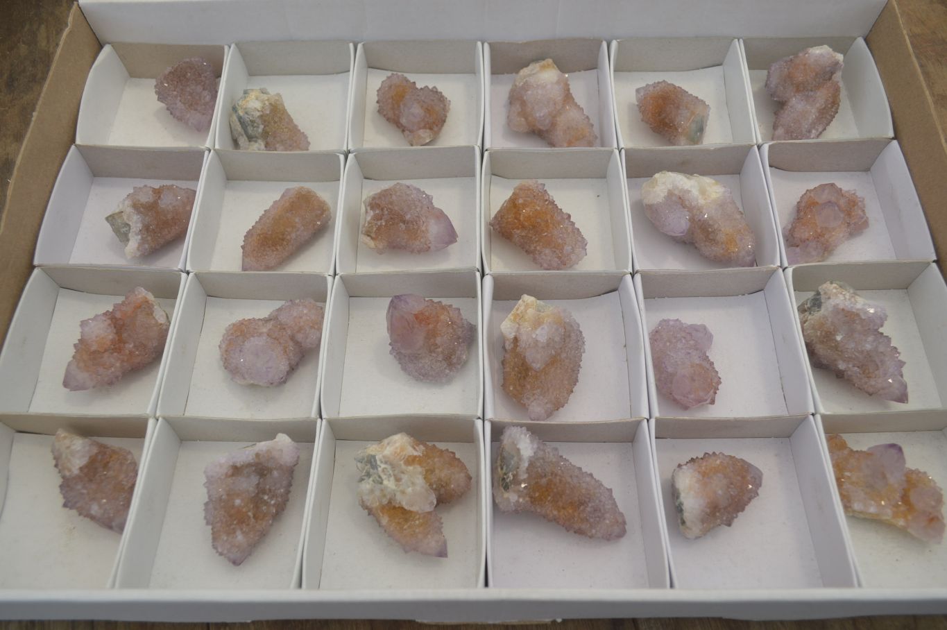 Natural Ametrine Spirit Quartz Crystals x 24 From Boekenhouthoek, South Africa - Toprock Gemstones and Minerals 