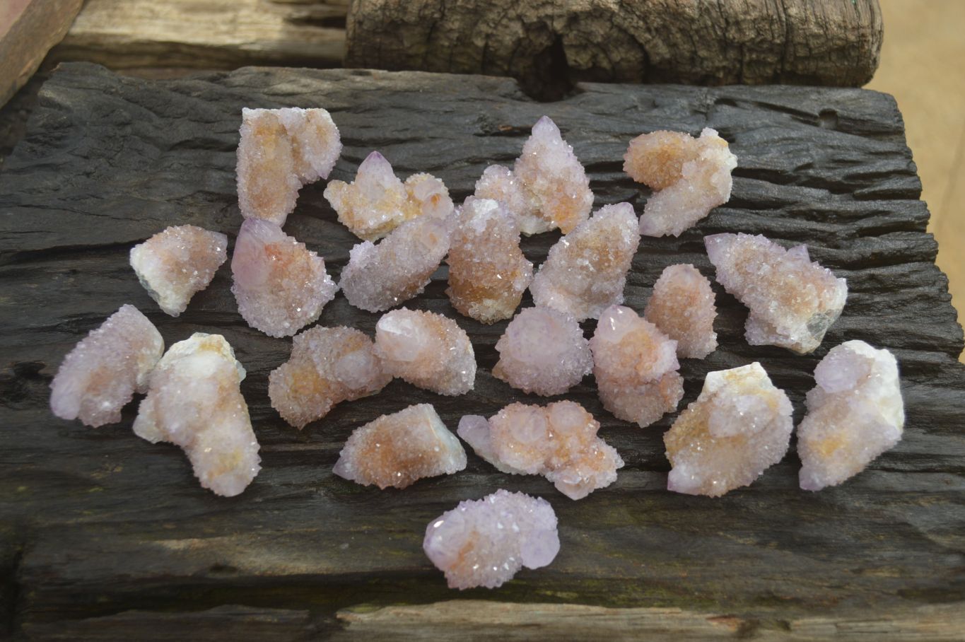 Natural Ametrine Spirit Quartz Crystals x 24 From Boekenhouthoek, South Africa - Toprock Gemstones and Minerals 