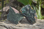 Natural Libethenite Crystals On Dolomite Matrix Specimens x 2 From Shituru, Congo - Toprock Gemstones and Minerals 
