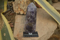 Polished Lepidolite with Pink Rubellite Points x 2 From Ambatondrazaka, Madagascar - Toprock Gemstones and Minerals 