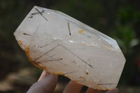 Polished Tourmalinated Quartz Display Piece x 1 From Madagascar - Toprock Gemstones and Minerals 