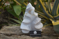 Polished Banded Agate Flame Sculpture x 1 From Madagascar - Toprock Gemstones and Minerals 