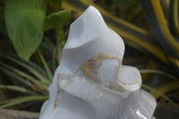 Polished Banded Agate Flame Sculpture x 1 From Madagascar - Toprock Gemstones and Minerals 