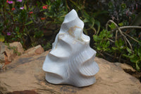 Polished Banded Agate Flame Sculpture x 1 From Madagascar - Toprock Gemstones and Minerals 