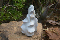 Polished Banded Agate Flame Sculpture x 1 From Madagascar - Toprock Gemstones and Minerals 
