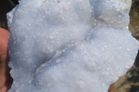 Natural Blue Lace Agate Geode Specimens x 3 From Nsanje, Malawi - Toprock Gemstones and Minerals 