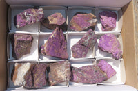 Natural Metallic Purpurite Cobbed Specimens x 12 From Erongo, Namibia - Toprock Gemstones and Minerals 