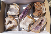 Natural Zululand Amethyst Geodes x 6 from Jozini, South Africa - Toprock Gemstones and Minerals 